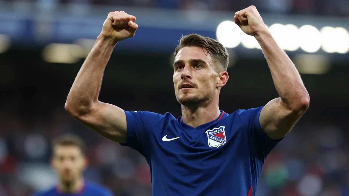 Ryan Naderi's hat-trick leads Rangers to 6-2 win over Partick Thistle