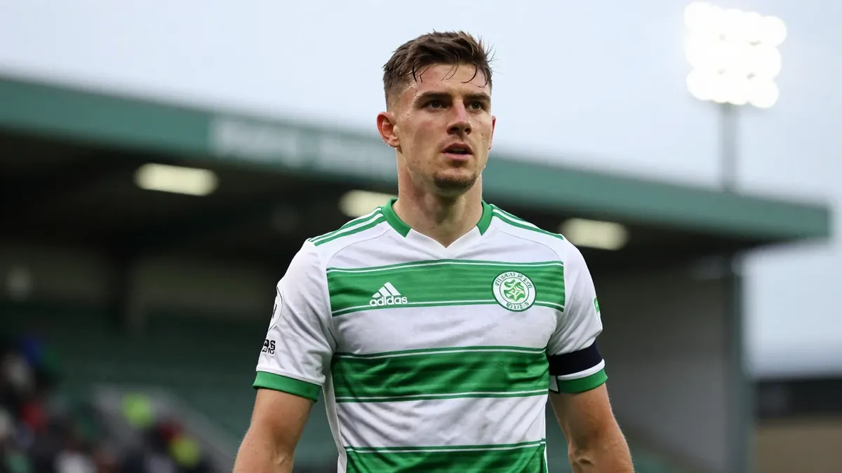 Reuters photographer Russell Cheyne captured Celtic's Liam Scales arriving for the Rangers derby at Celtic Park in...